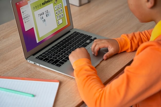 Close-up shot of a student filling out the FAFSA form on a laptop, highlighting the user interface and key sections, with a soft focus on the student's hands and the screen displaying the application.