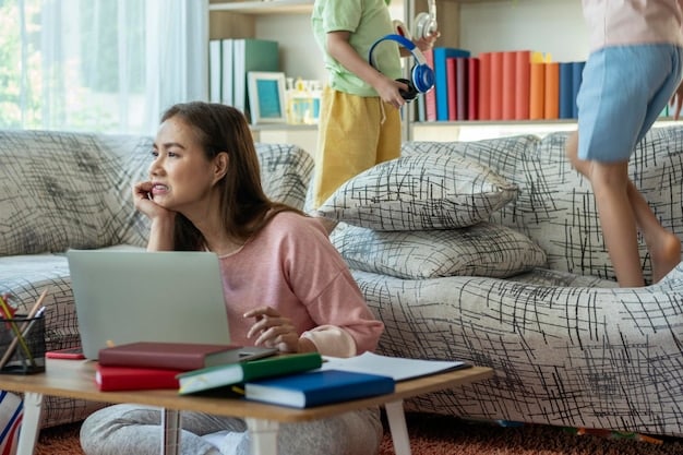 A student excitedly checking their laptop, a notification showing they've received a scholarship. The background is a cozy dorm room with textbooks and college paraphernalia.