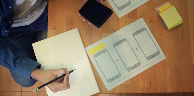 A person filling out a SNAP application form at a desk. They are surrounded by documents such as pay stubs, bank statements, and identification. The scene conveys the application process.