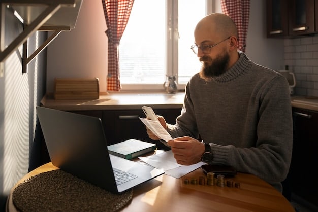 A person sitting at a desk, focused on filling out IRS Form 8936 on their laptop, with a calculator and tax documents nearby, illustrating the process of claiming the EV tax credit.