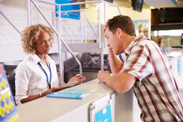 A person at a job fair, looking at information booths and talking to potential employers, representing efforts to meet SNAP work requirements.