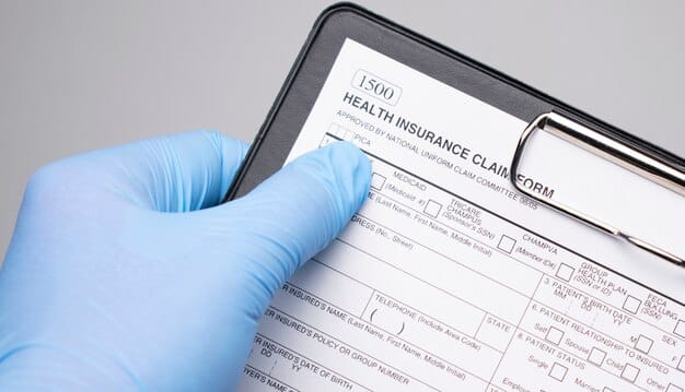 A close-up shot of an application form for Medicaid, with a hand filling in the income section. The background is blurred to focus on the form and the act of applying for healthcare coverage.